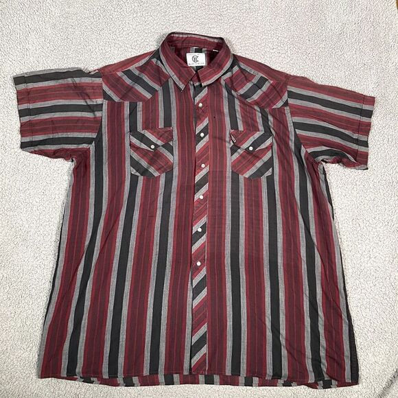 Corral West Ranch Wear Pearl Snap Button Up Shirt Men's Short Sleeve Western XXL - Picture 1 of 8